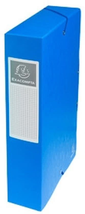 Exacompta elastobox Exabox blauw rug van 6 cm