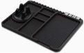 Support de tableau de bord de voiture - Support multifonctionnel 4 en 1 - 25,4 x 12,7 cm - Noir - Support de navigation sécurisé