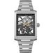 Ingersoll The Spur I17001 Herenhorloge, analoog, zwarte skeletwijzerplaat, 47 mm, zilverkleurige roestvrijstalen armband