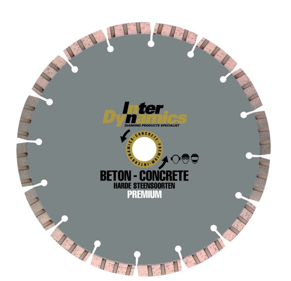 Inter Dynamics Diamantzaag Beton Premium 350x25,4mm - 326350
