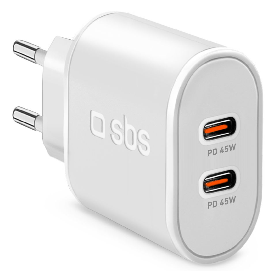 SBS TETR2CPD45W - 45W USB-C Snellader - Wit