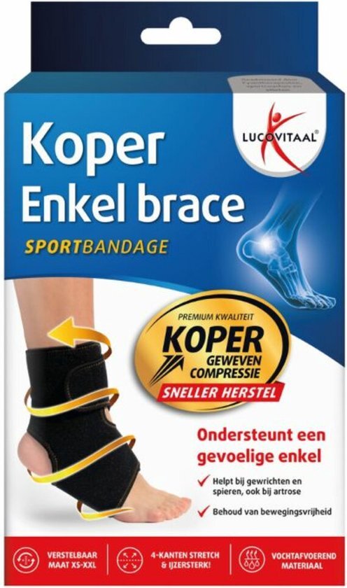 Lucovitaal Brace Enkel Koper