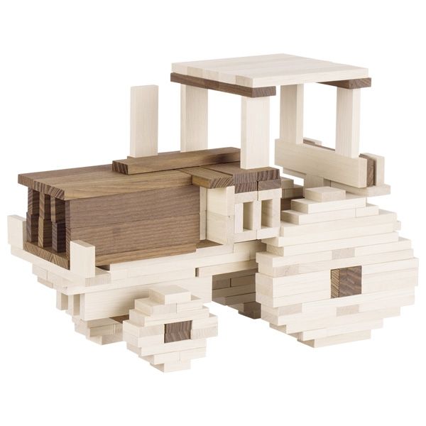 Goki 58532 - Speelgoedblokken - Hout - Bruin/Wit