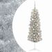 vidaXL Smalle Kunstkerstboom met Kerstbal 150 cm 150 LED's Warmwit