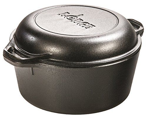 Lodge L8DD3 Dutch Oven Roaster - 5 Kwart - Zwart