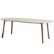 4 Seasons Outdoor Alba dining tuintafel 220x100xH75 cm keramiek oyster spicy
