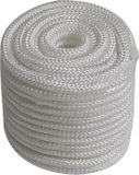 TOOLTECH PP Touw 6 mm x 20 Meter – 12-Strengs Gevlochten – Wit