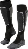 FALKE SK2 warm dik kasjmier functioneel materiaal skisokken heren zwart - maat 42-43
