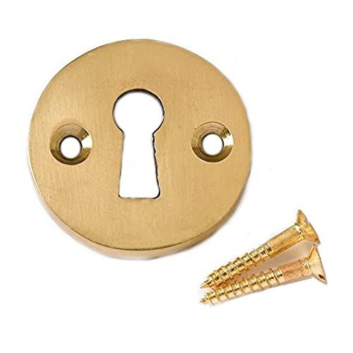 Merriway BH04340 Victoriaanse open sleutelgatafdekking, messing 35 mm, wit