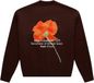 Arbor Antwerp Pull à col rond avec motif floral M Coton Marron Manches longues Unisexe Automne/Hiver 2025 Casual