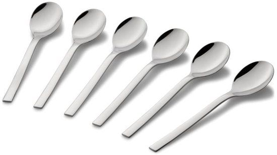 WMF Nuova Koffiebekerlepelset - 6-delig - 15,5 cm - Cromargan roestvrij staal