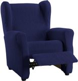 Martina Home Emilia Stoelhoes, Stof, Marineblauw
