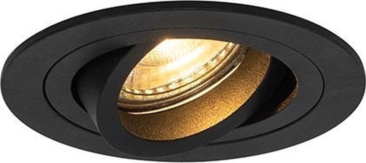 QAZQA Rondoo - Inbouwspot - Ø 9.2 cm - Zwart
