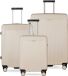 Bugatti Linea 4 wielen Kofferset 3-delig - Harde bagage - TSA slot - beige