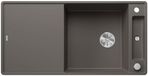 Blanco Silgranit spoelbak, 990x500 mm, met afvoerbediening en toebehoren, InFino, grijs