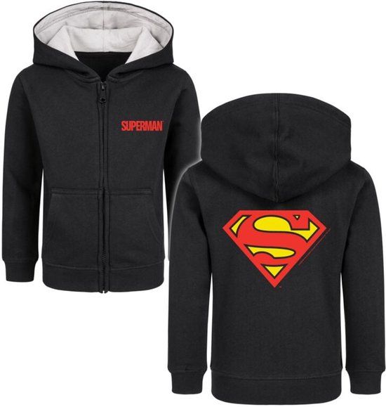 Superman Metal-Kids - Logo Kinder vesten zwart Biologisch katoen