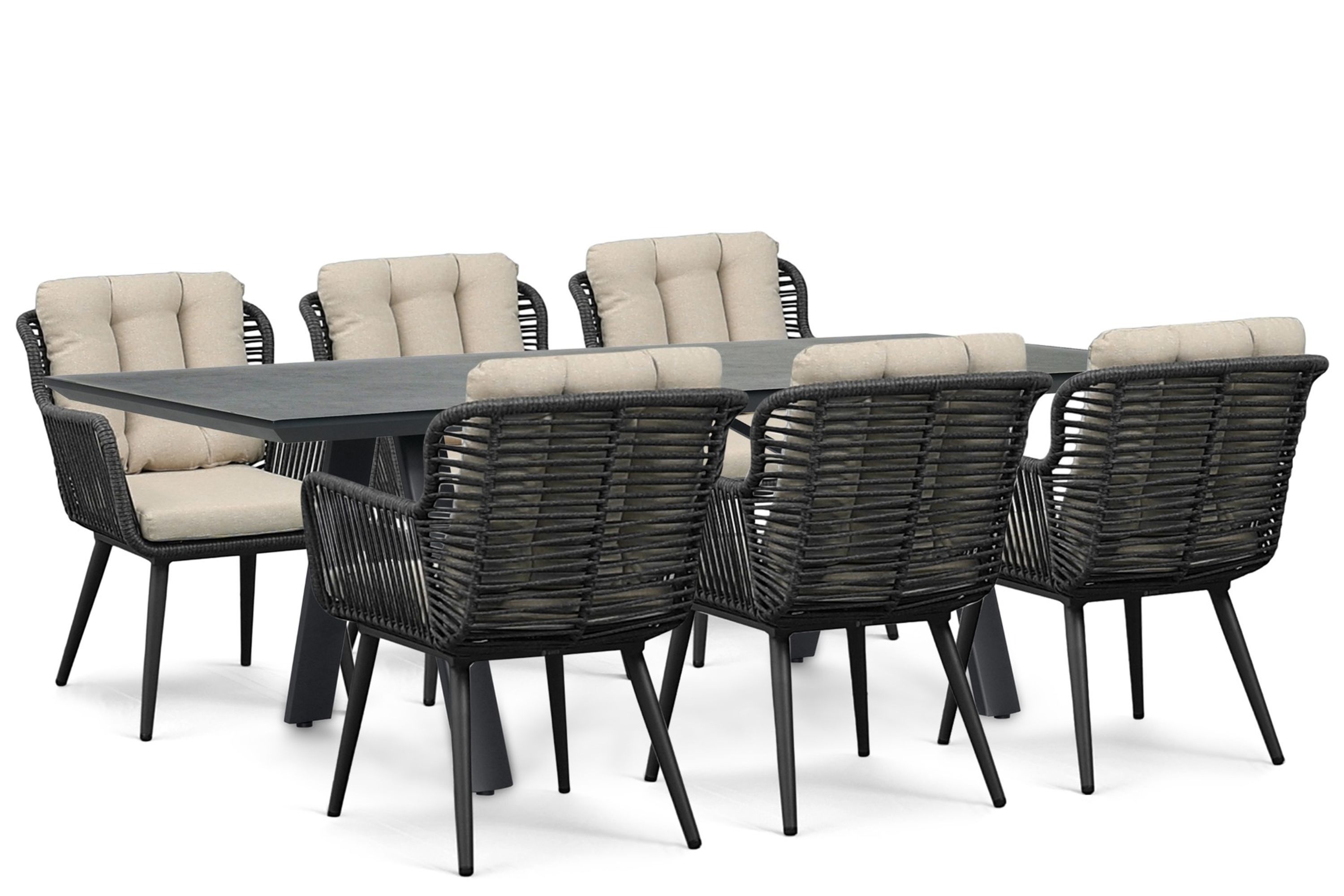 Coco Custa Monza 230x100 cm dining tuinset 7-delig