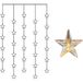 Star Trading LED-lichtgordijn 'Star Curtain' met sterren, 30 LED's, netvoeding, warm wit, H 120 cm, B 90 cm