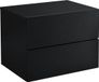 [en.casa] Table de nuit flottante Phuket 30x40x29 cm avec 2 tiroirs noir
