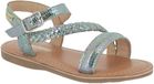 Les tropeziennes par M. Belarbi Dresco Beluga leren sandalen voor kinderen blauw maat 34