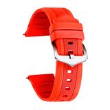 BINLUN siliconen rubberen horlogeband vervangende slimme horlogeband voor dames man 5 kleuren (wit, rood, zwart, blauw, oranje) 12 maten (12 mm, 14 mm, 16 mm, 18 mm, 19 mm, 20 mm, 21 mm, 22 mm, 23 mm, 24 mm, 26 mm, 28mm)