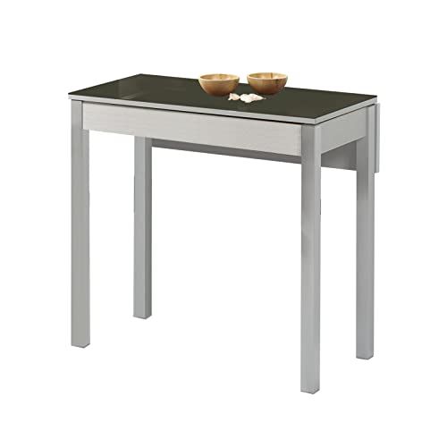 ASTIMESA Keukentafel, metaal, grafiet, 90 x 50 cm