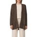 s.Oliver Gebreid vest donkerbruin / wit