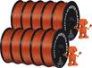 PLA-filament, brun