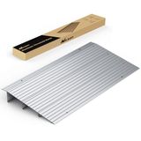 Nilight Deurdrempel-oprijplaat, 7,6 cm helling, draagbare aluminium rolstoel-deurtoegang, hellingen voor deuropeningen trappen thuis stappen