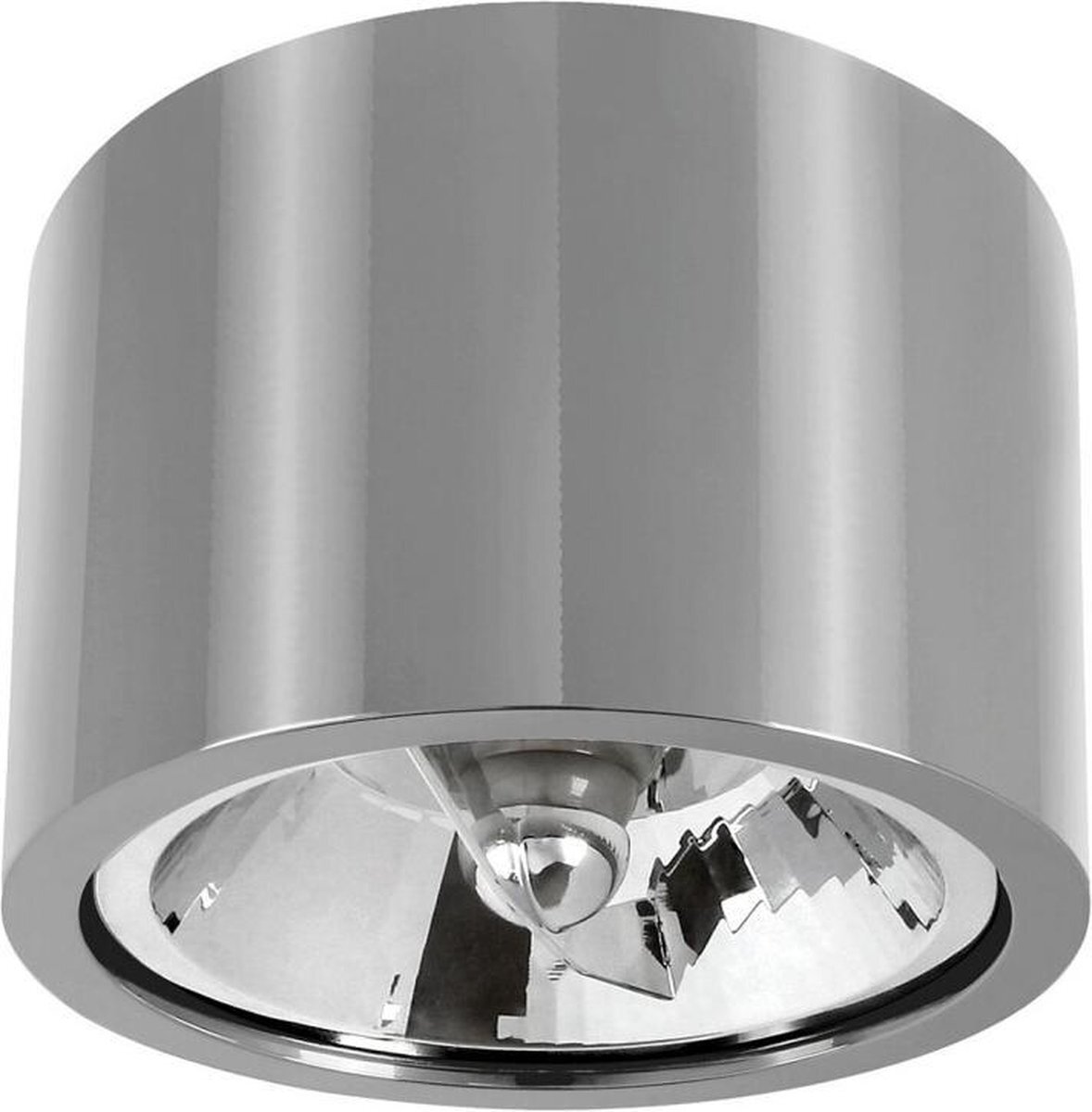 SpectrumLED LED AR111 plafondspot zilver metaal rond IP20 - met GU10/AR111 fitting - Excl. LED spot