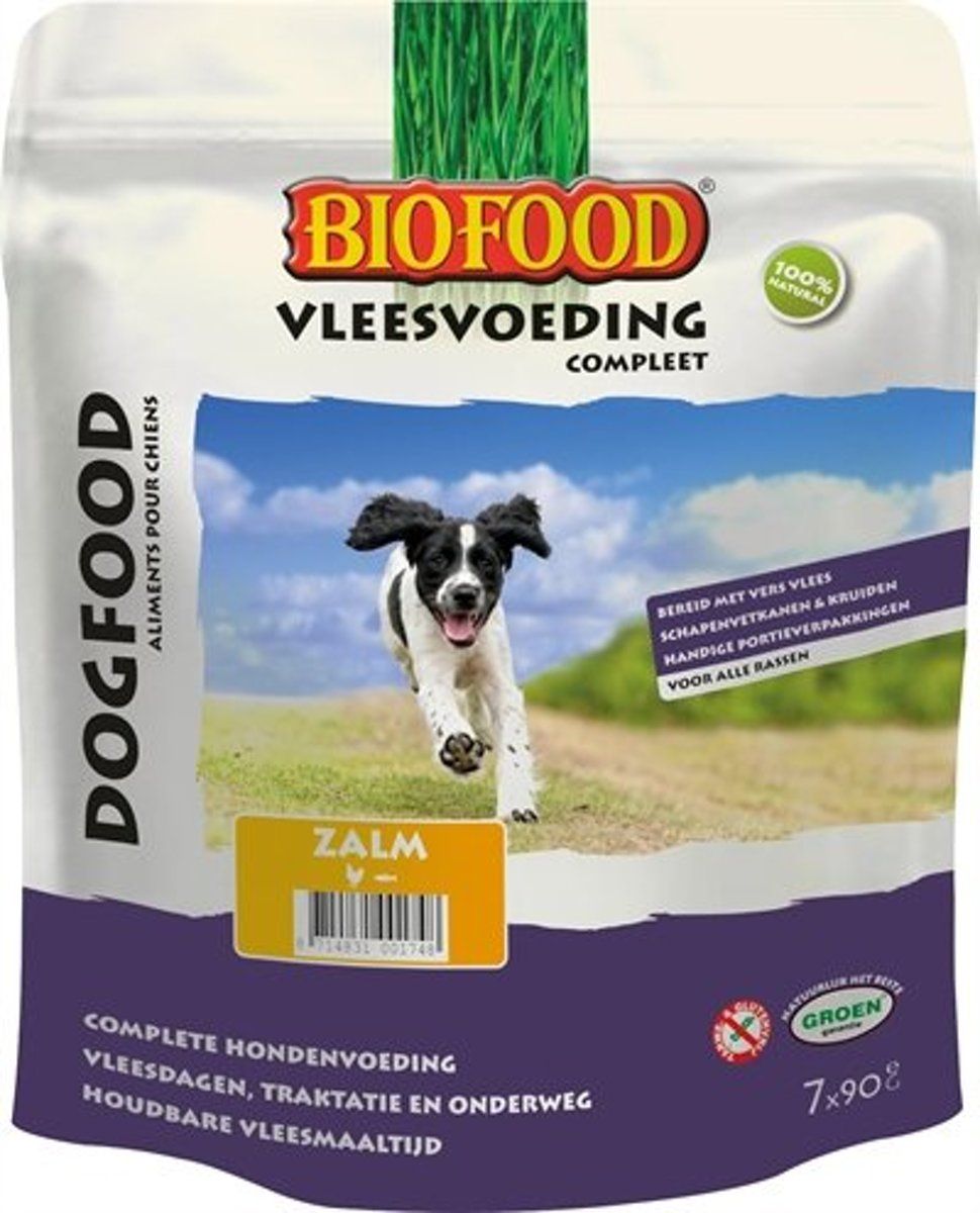 BIOFOOD Vleesvoeding Zalm - 630GR