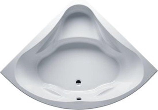 Riho Neo Kwartrond Hoekbad - 140x140cm - Wit Glans