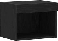 vidaXL Tv-meubelset 40 x 30 x 30 cm Zwart Eiken Bewerkt Hout