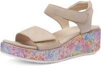 ara Rimini Sandalen Dames Beige Rood Zilver 37 EU