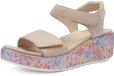 ara Rimini Sandalen Dames Beige Rood Zilver 37 EU