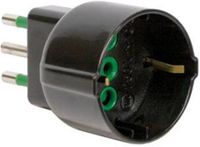 FANTON 82121 adaptateur prise secteur Type L (IT) Noir