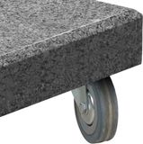 4 Seasons Outdoor Wielen voor Parasolvoet 125kg - Zwart