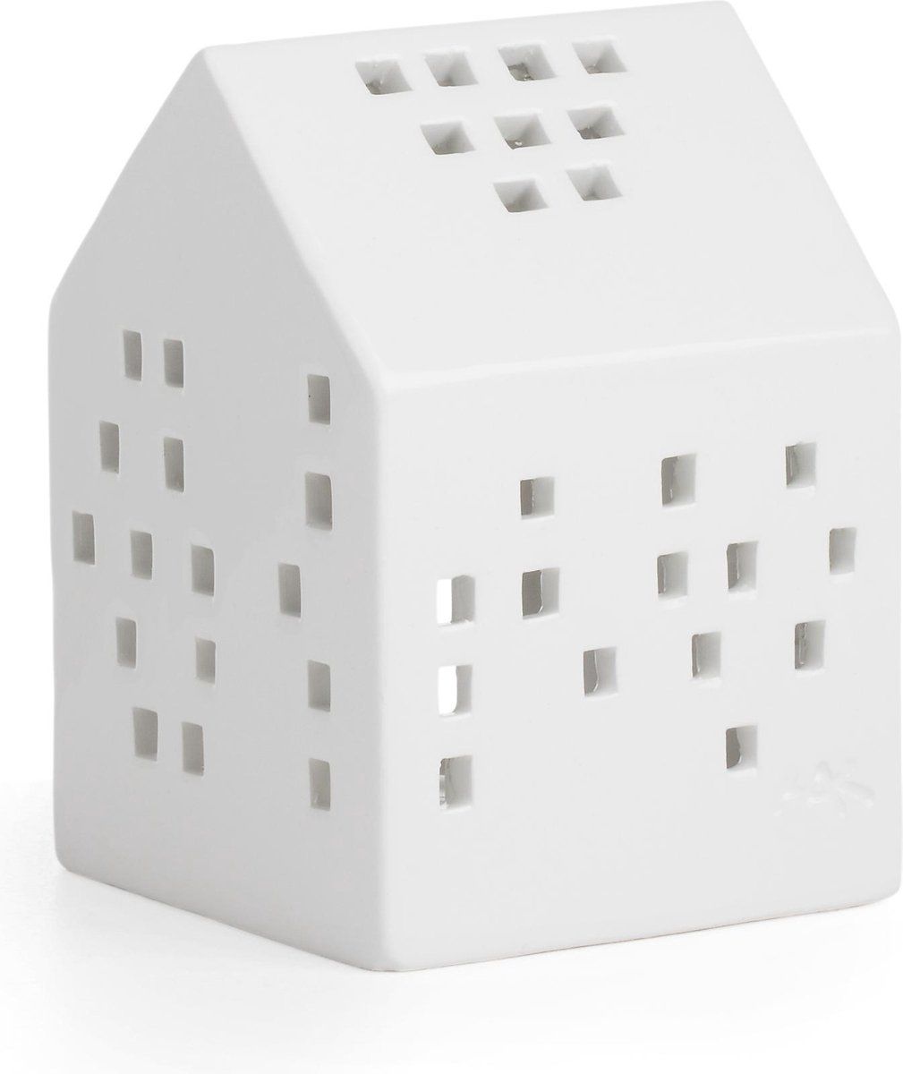 Kähler Urbania Lighthouse Classical White (15314) - Kandelaar - Wit - Porselein/Keramiek