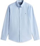 Tommy Hilfiger Heren Overhemd Blauw Katoen Regular Fit
