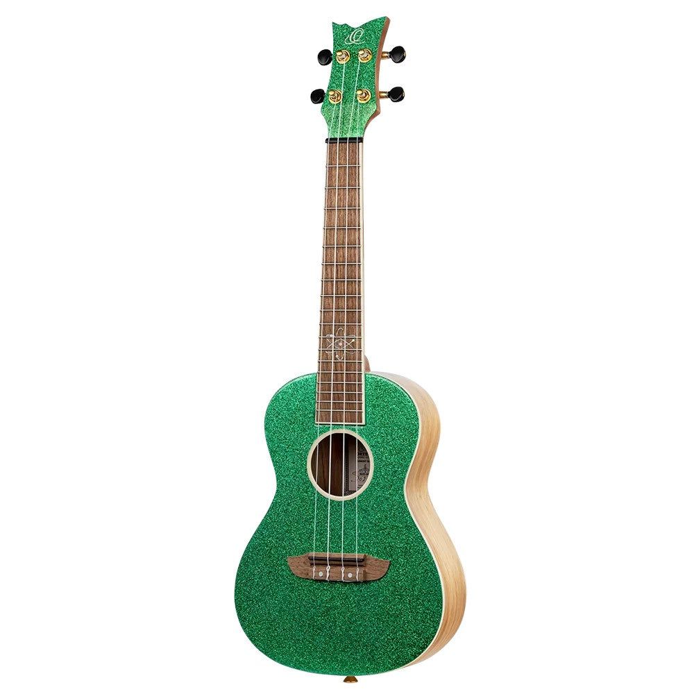 Ortega RUEL-MGR Element Series Concert Ukulele - Metallic Green with Gig Bag