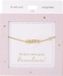 Depesche 13896.46 Armband in goud, met "Happy" en glittersteen, variabel in lengte, als cadeau voor vrienden en familie
