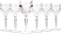 RCR Verres à vin set / verres à vin / coupes à vin style royal - Verre cristal, Haute qualité - 6 pièces