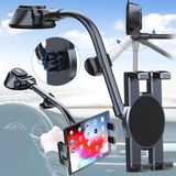 Merkloos Extreem Sterke Zuigkracht Auto Telefoonhouder - Universele Houder 360° Draaibaar - Zwart