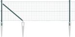 vidaXL Euro-hek met grondpennen 10 x 0,6 m PVC-coated staal groen mesh