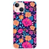 Apple iPhone 13 Mini Fleurs exotiques bedrukt siliconen hoesje