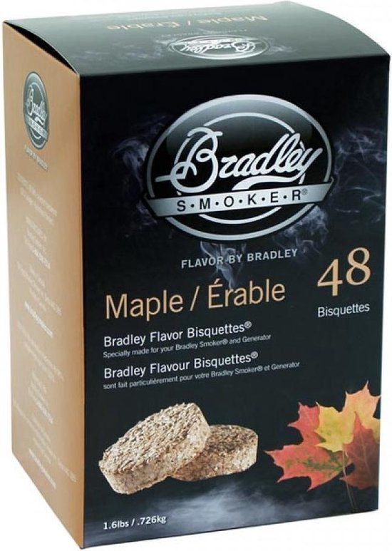Bradley Smoker Maple Wood Bisquettes - 48 stuks