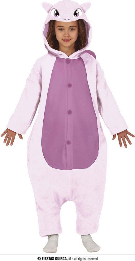 Guirca Pokemon Mew Costume - Purple - Kids 10-12 Years - Jumpsuit