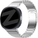 Bandz Titanium band ‘One Bead’ - Hoogwaardig titanium bandje geschikt voor Samsung Galaxy Watch 9 (40/44mm) / Watch 8 (40/44mm) / 8 Classic (46mm) - Inclusief inkort set (zilver)