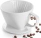 Unyqoos Filtre à café en porcelaine, Taille 2