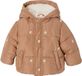 Vertbaudet Veste matelassée à capuche pour bébé fille noisette